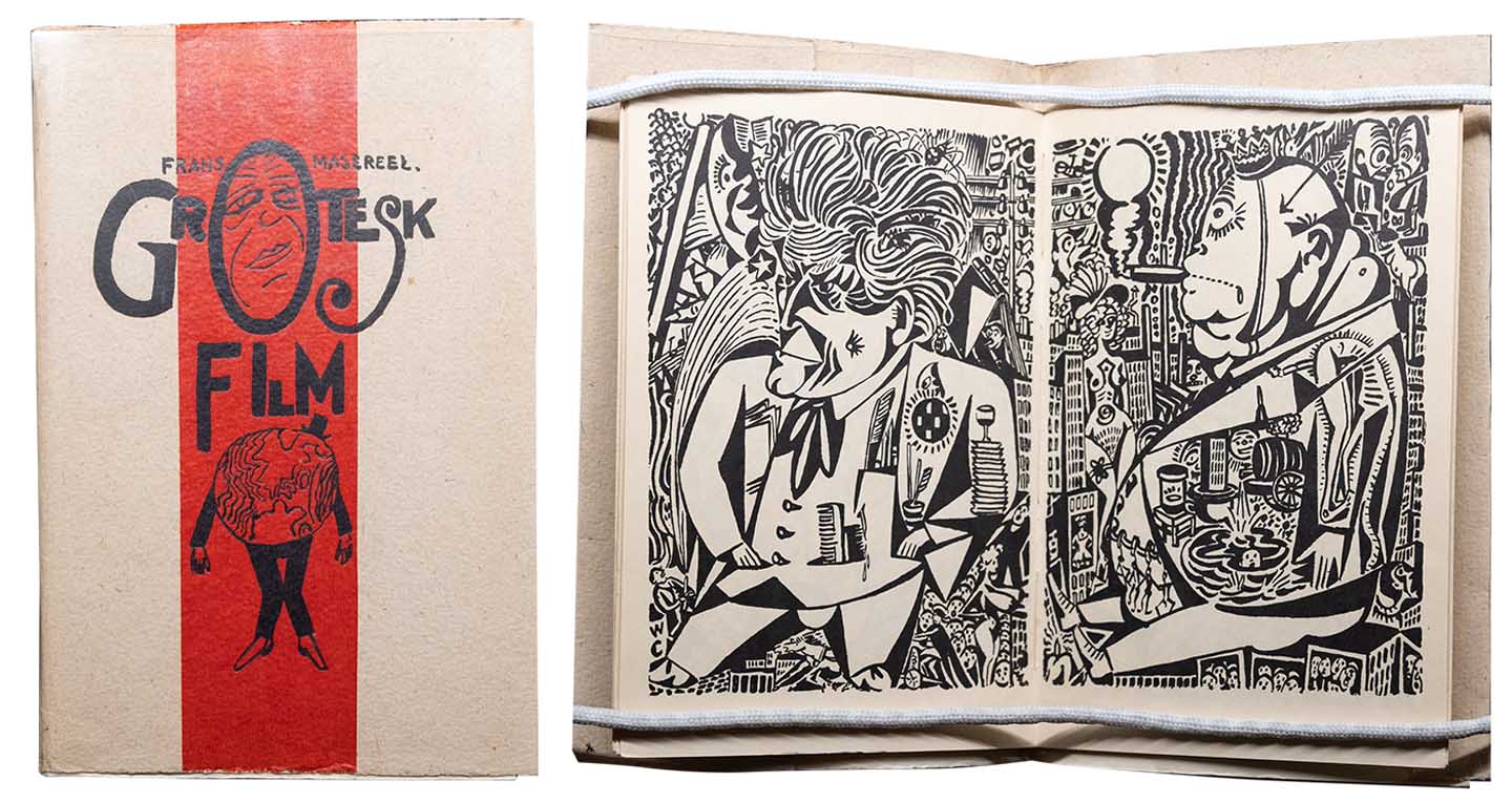 Cover and inside pages of Grotesk Film, 1921