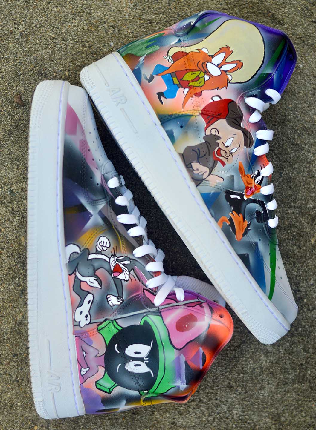 Custom sneaker art by Jaden Mitchell