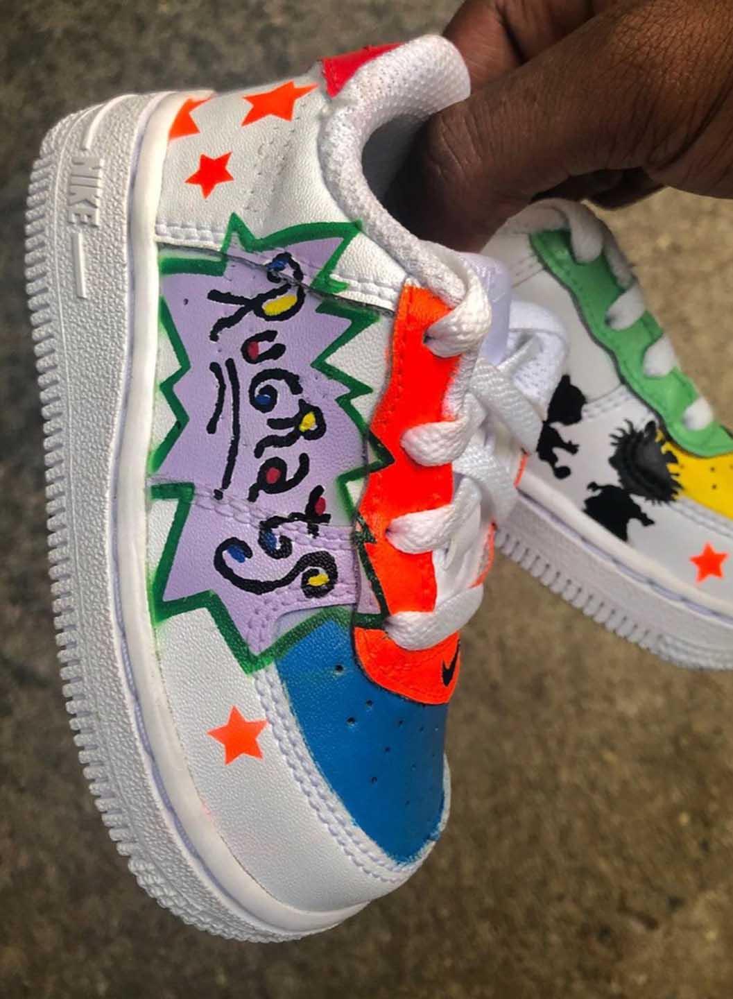 Custom sneaker art by Jaden Mitchell