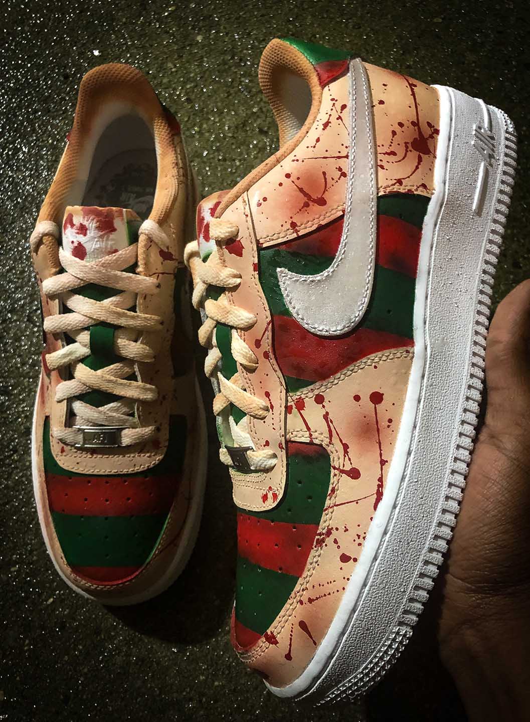 Custom sneaker art by Jaden Mitchell