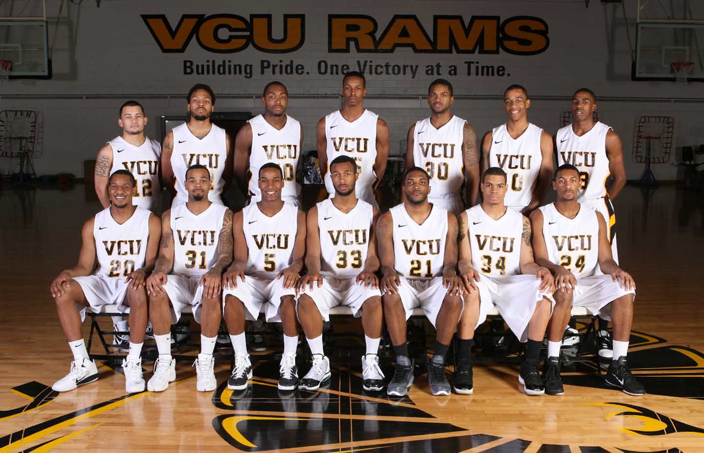 VCU's 2011 Final Four team photo inside Franklin Street Gym