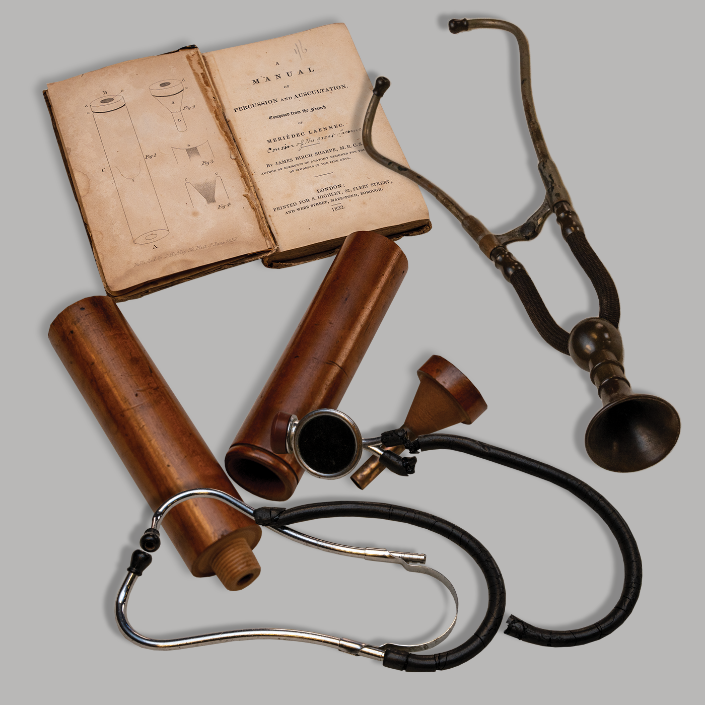 a collage of stethoscopes