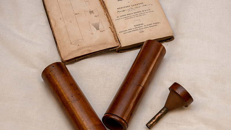 19th century stethoscope prototype