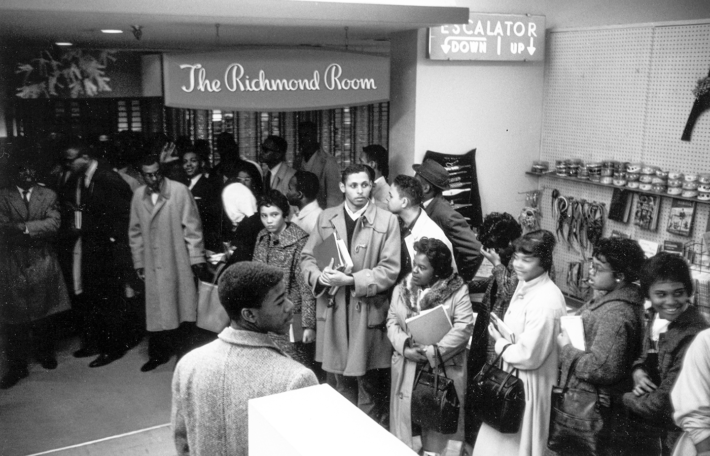 Virginia Union students stage a sit-in at a Richmond restaurant