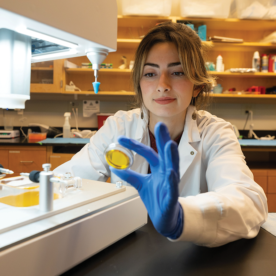 Natasha Sheybani in her UVA lab