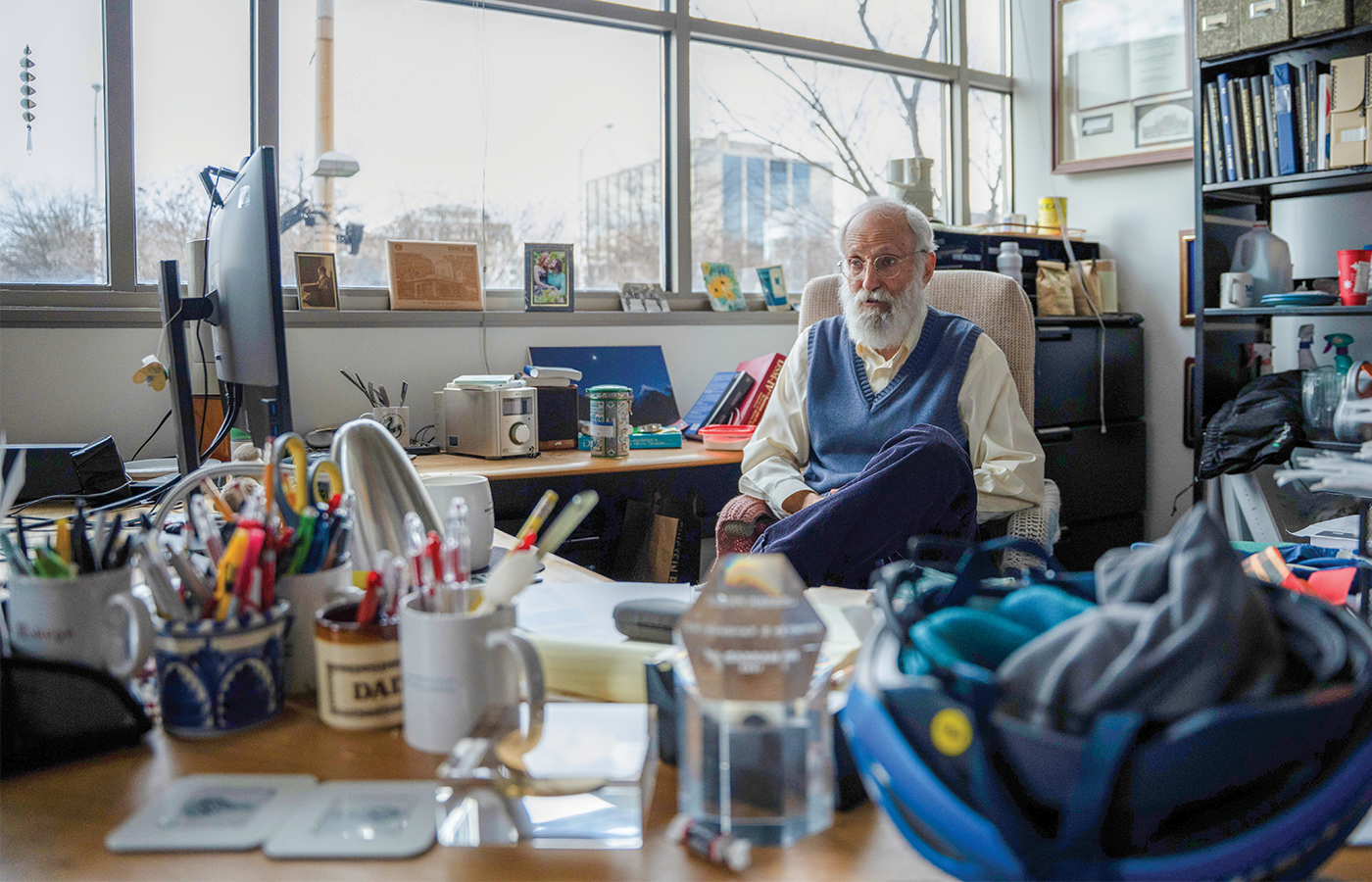 ken kendler in his office