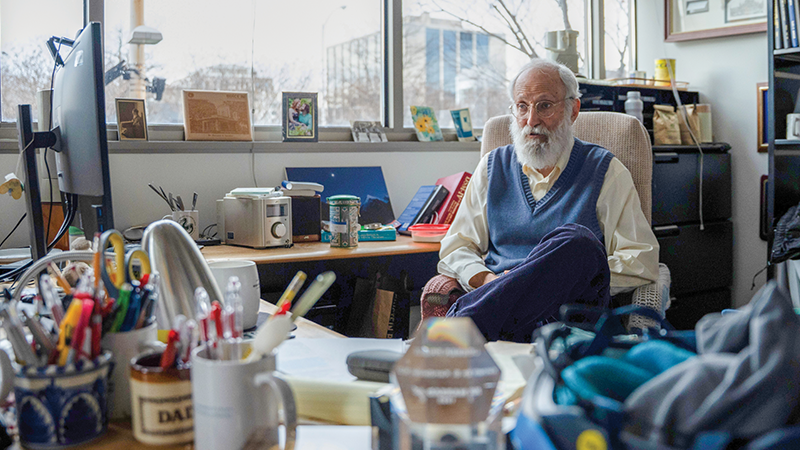 ken kendler sitting in his office