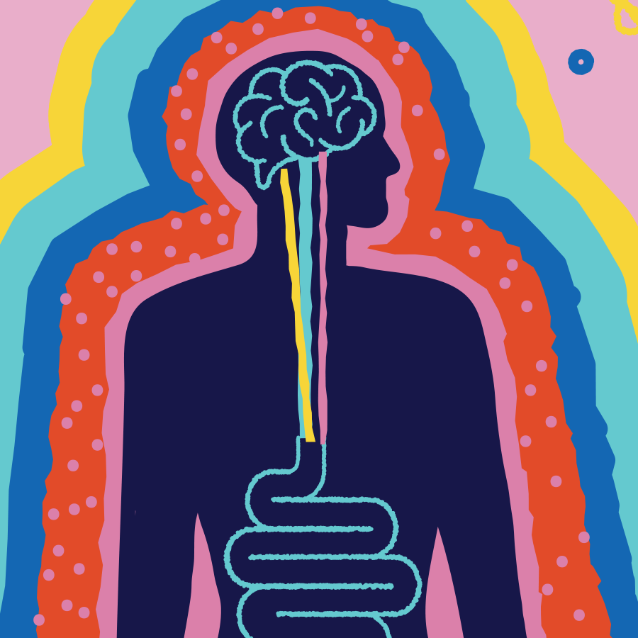 illustration of gut-brain axis