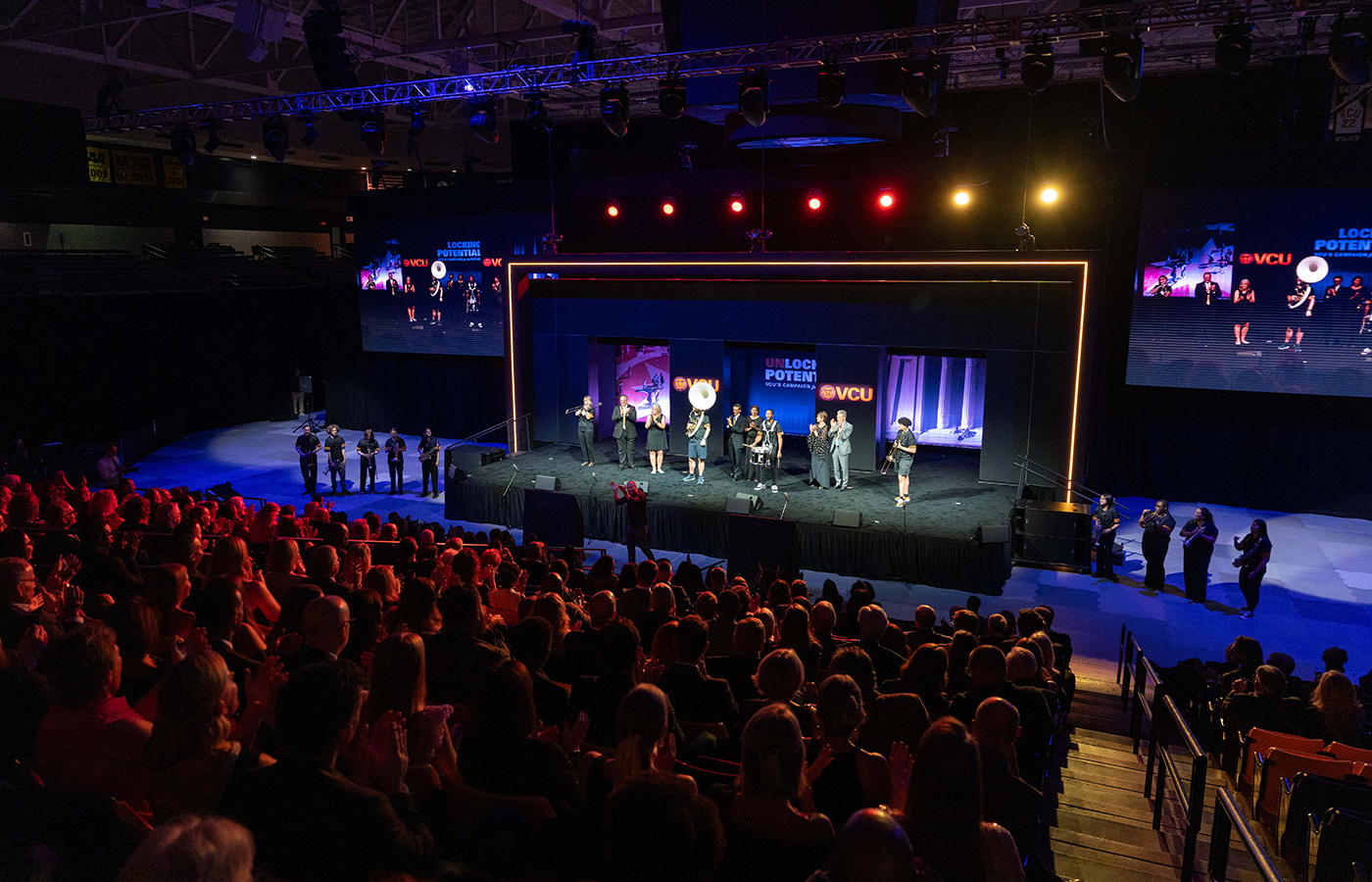 Sept. 18, 2025, at the Stuart C. Siegel Center for the public launch of Unlocking Potential: VCU’s Campaign for the Future.