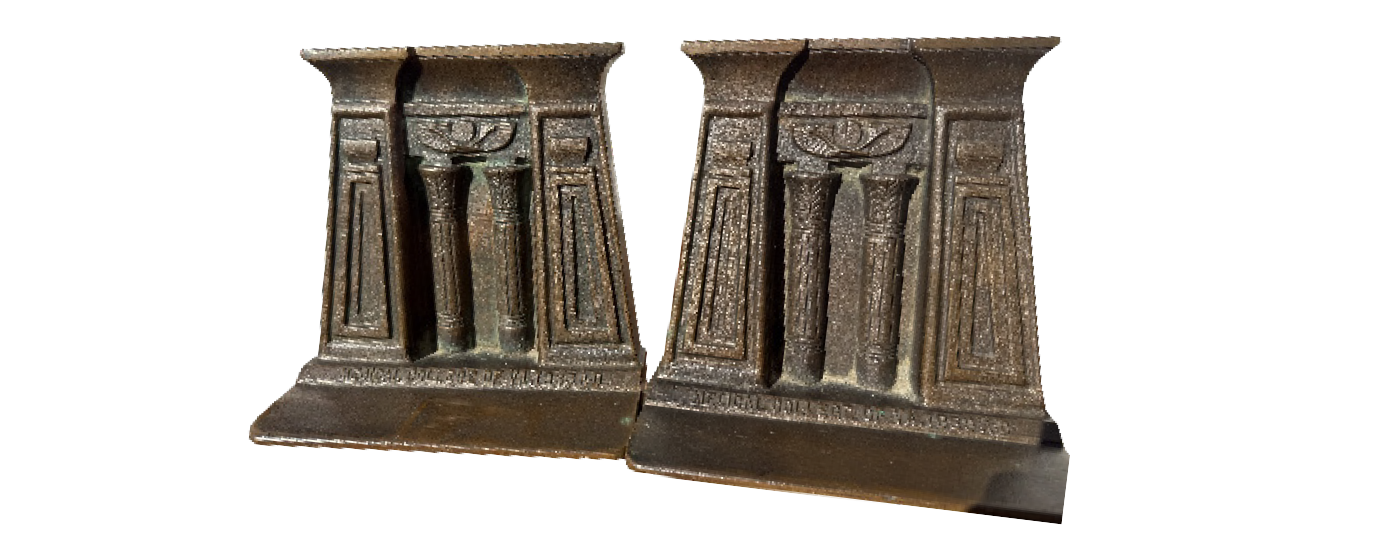 egyptian building bookends