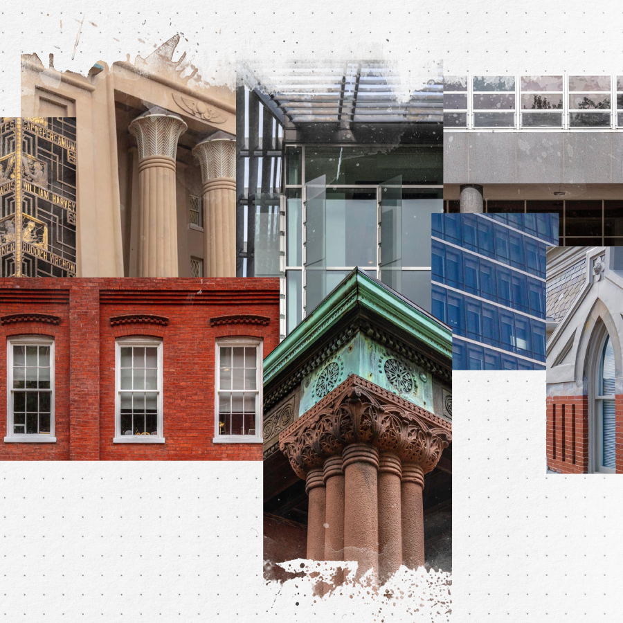 collage of vcu buildings